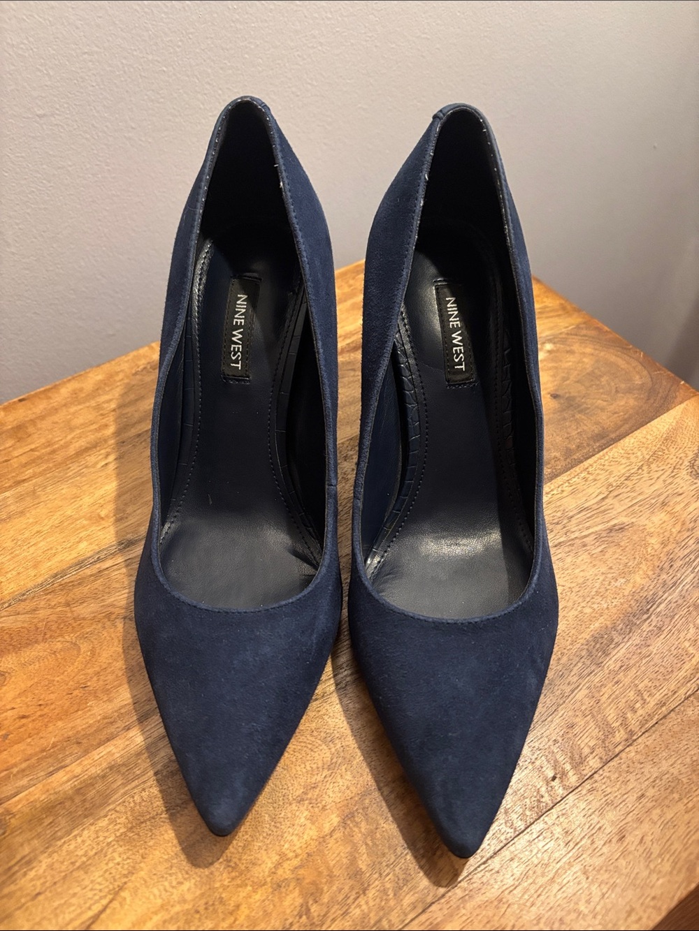 Nine West Navy Pointed-Toe Pumps